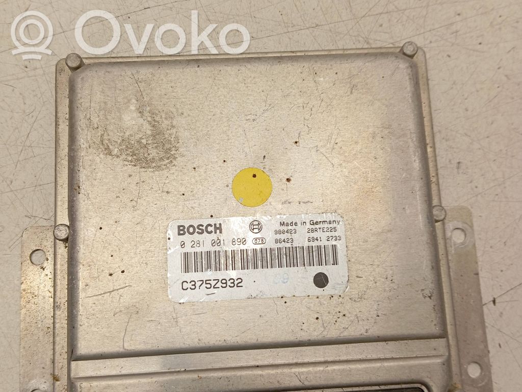 Engine control unit/module   0281001890,28RTE225,C375Z932