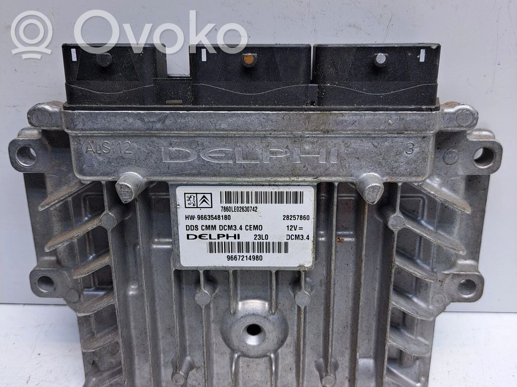 Engine control unit/module ECU   9667214980