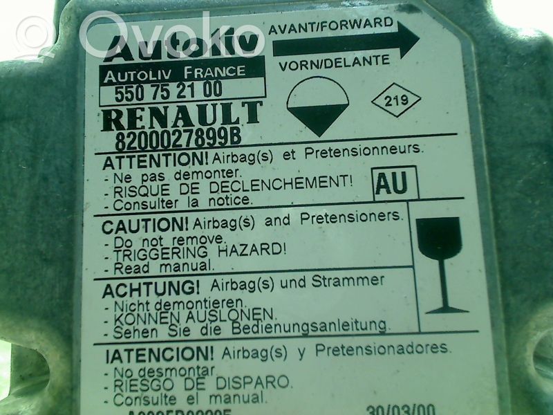 Airbag control unit/module   550752100,550752100