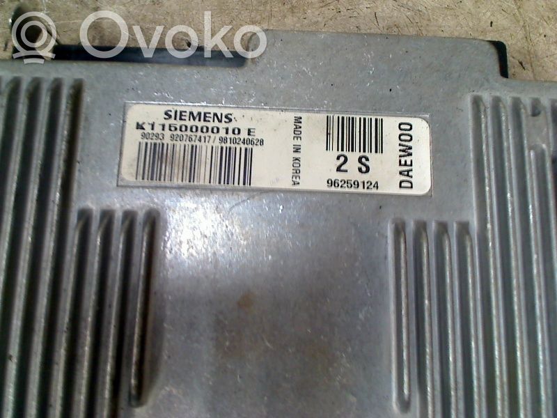 Daewoo Matiz Engine control unit/module 
