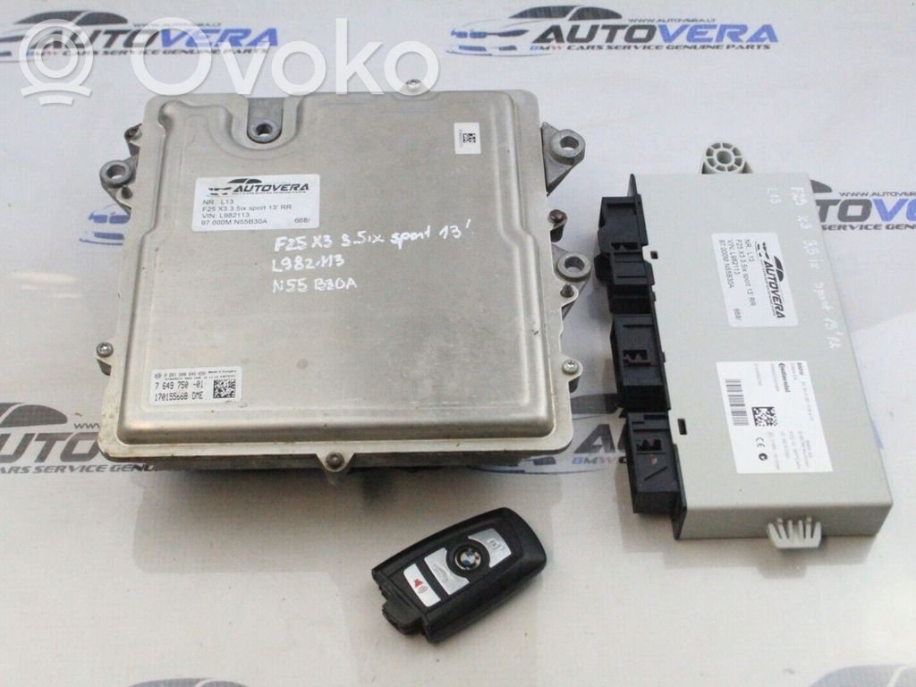 BMW X3 F25 Engine ECU kit and lock set 
