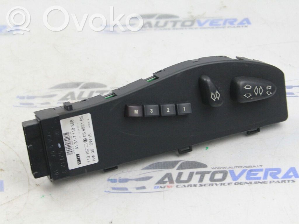 BMW X5 E53 Interruptor de control del asiento 