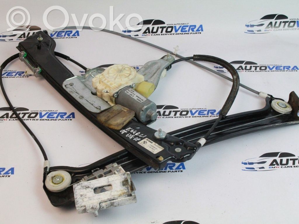 Front door window regulator with motor   7184348