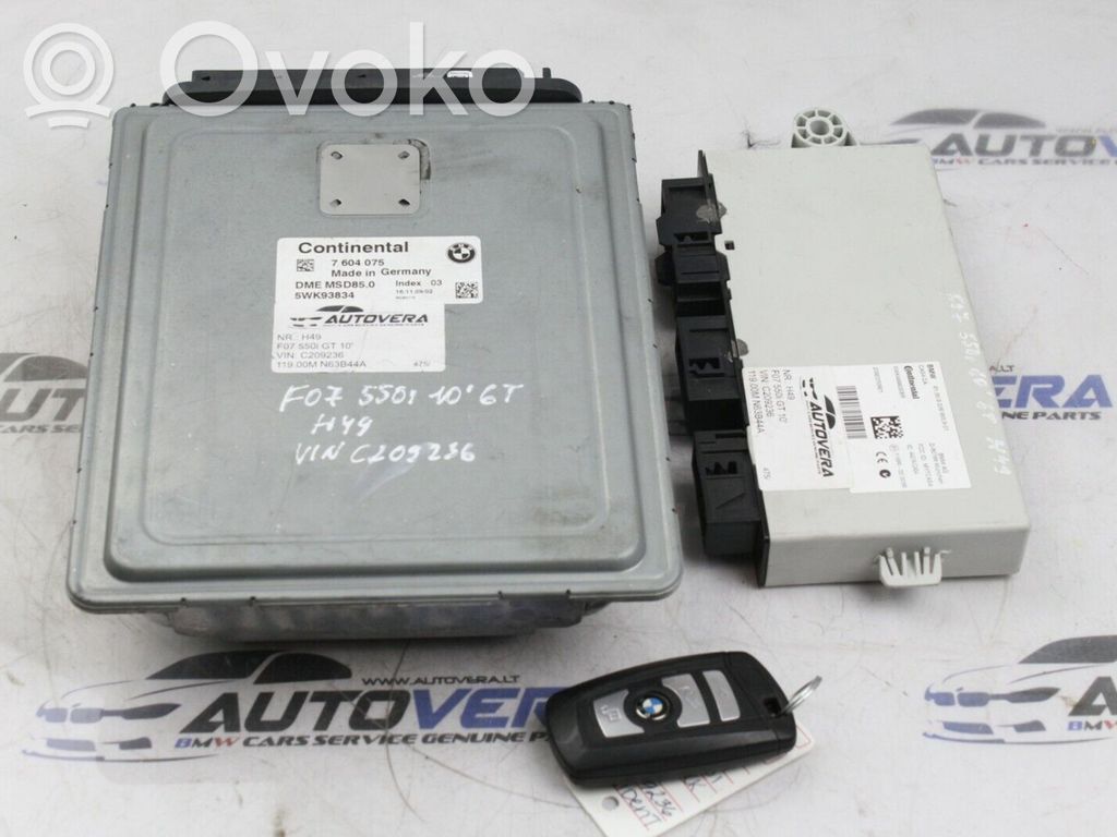 BMW 5 GT F07 Kit cu ECU motor și set închidere uși 
