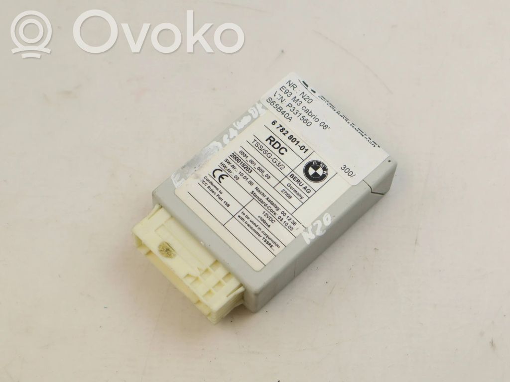 BMW 3 E92 E93 Tire pressure control unit 