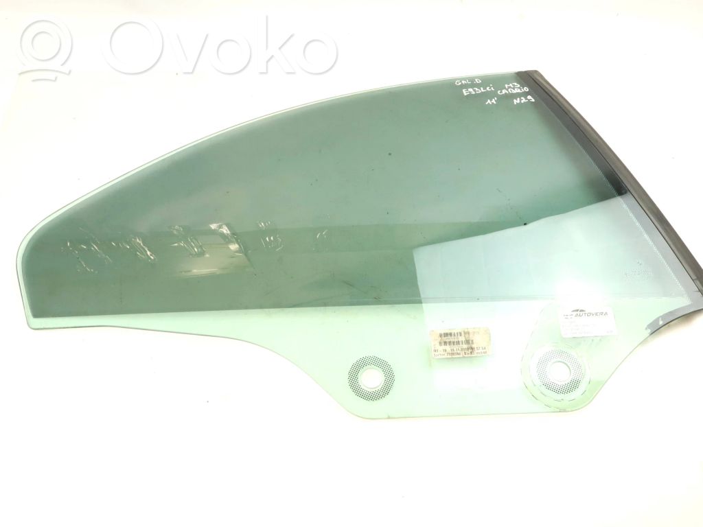 BMW 3 E92 E93 Vidrio lateral trasero 