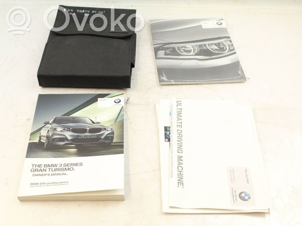 BMW 3 GT F34 Omistajan huoltokirja 