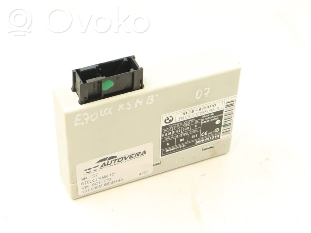 Centralina/modulo keyless go   9134707,5WK49131B