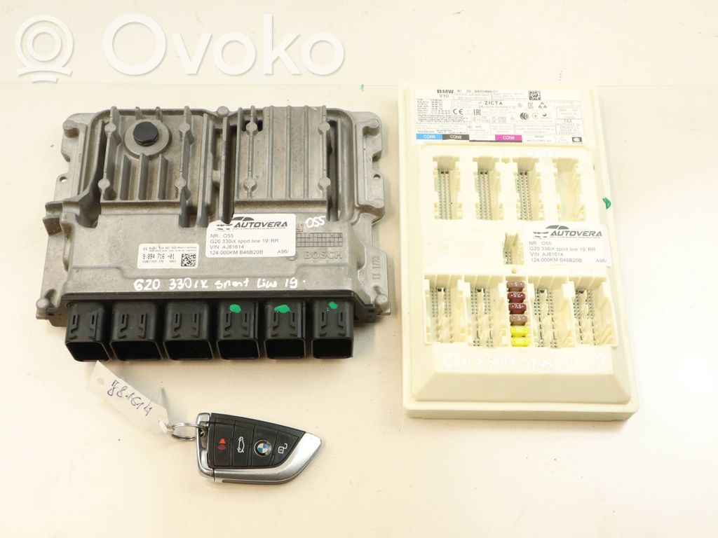 BMW 3 G20 G21 Engine ECU kit and lock set 
