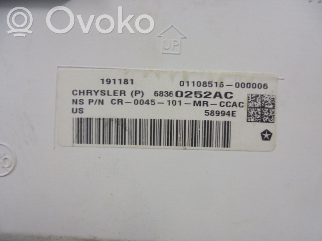 Chrysler Pacifica Speedometer (instrument cluster) 