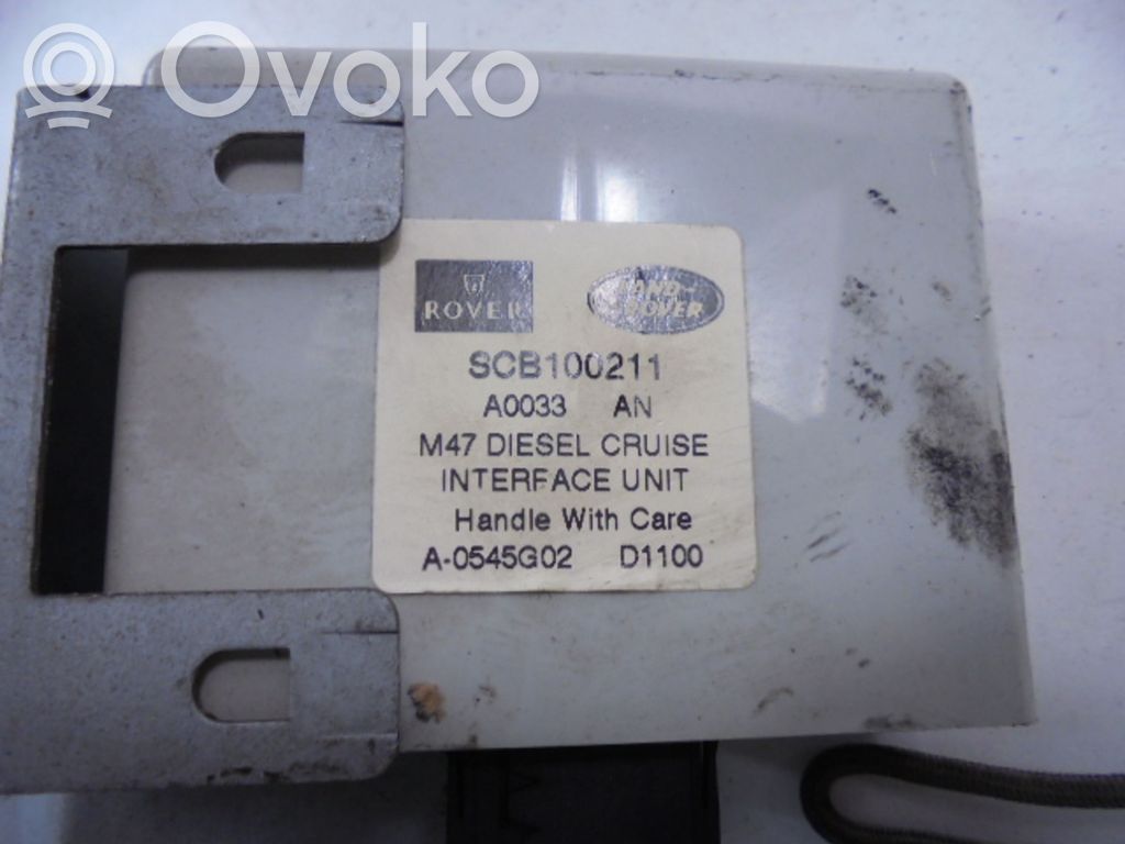 Other control units/modules   SCB100211,SCB100211