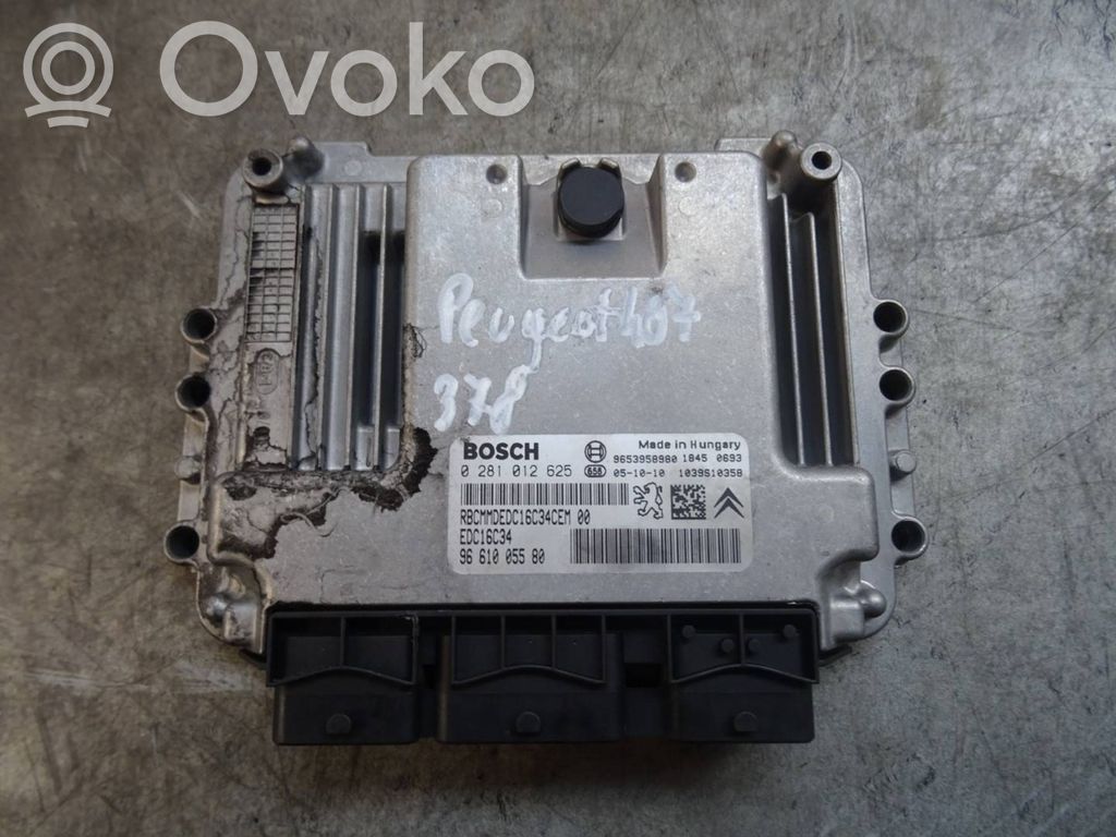 Peugeot 407 Engine control unit/module 