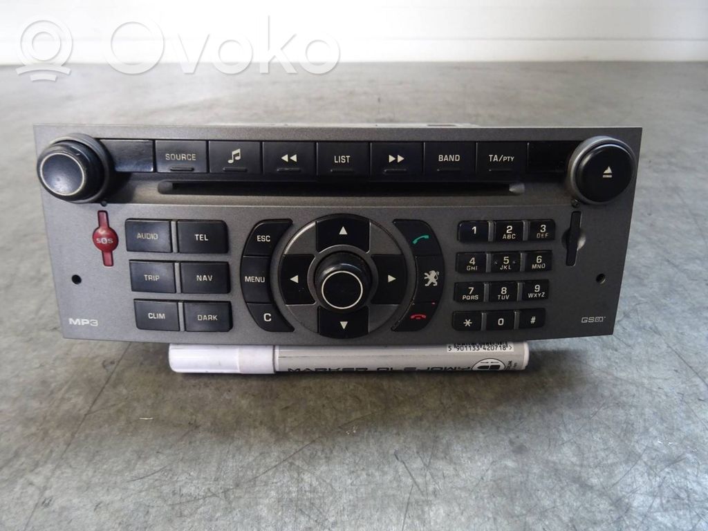 Peugeot 407 Panel / Radioodtwarzacz CD/DVD/GPS 