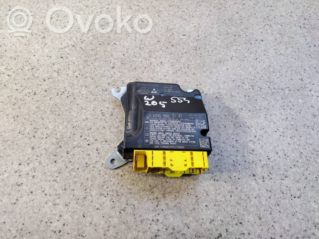 Mercedes-Benz C W205 Unitate/modul de comandă airbaguri 