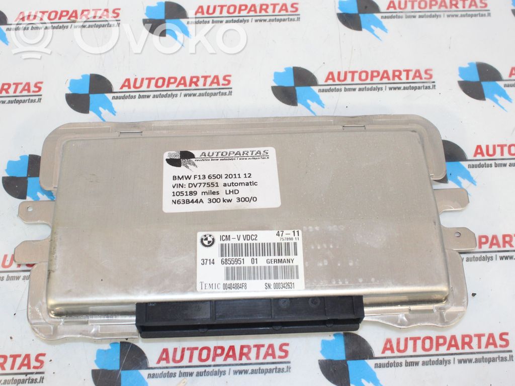 BMW 6 F12 F13 Modul unitate control suspensie pneumatică (spate) 