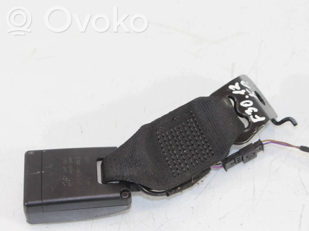 BMW 3 F30 F35 F31 Hebilla del cinturón de seguridad trasero 
