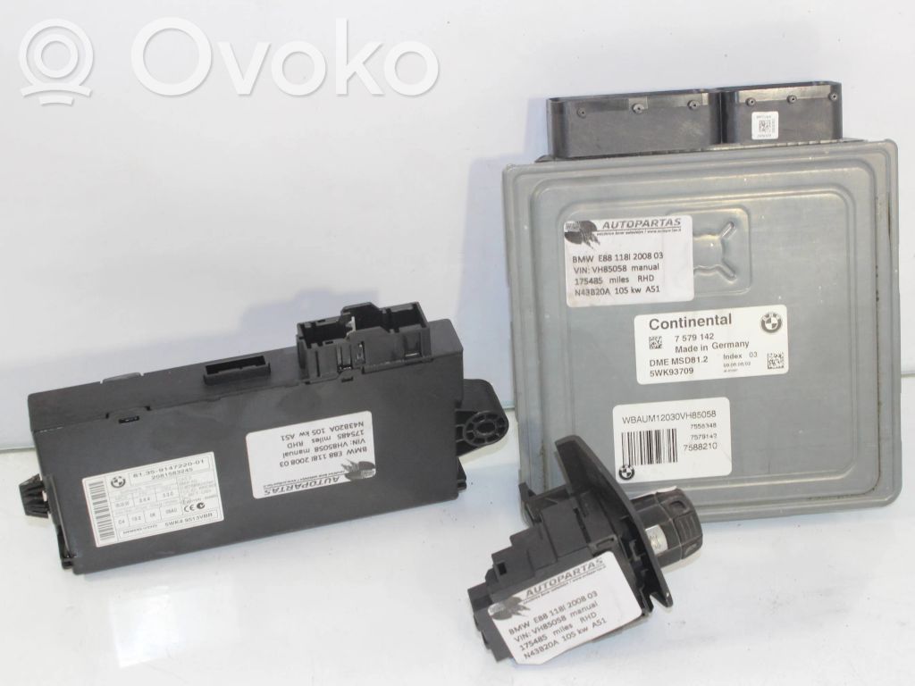 BMW 3 E90 E91 Engine ECU kit and lock set 