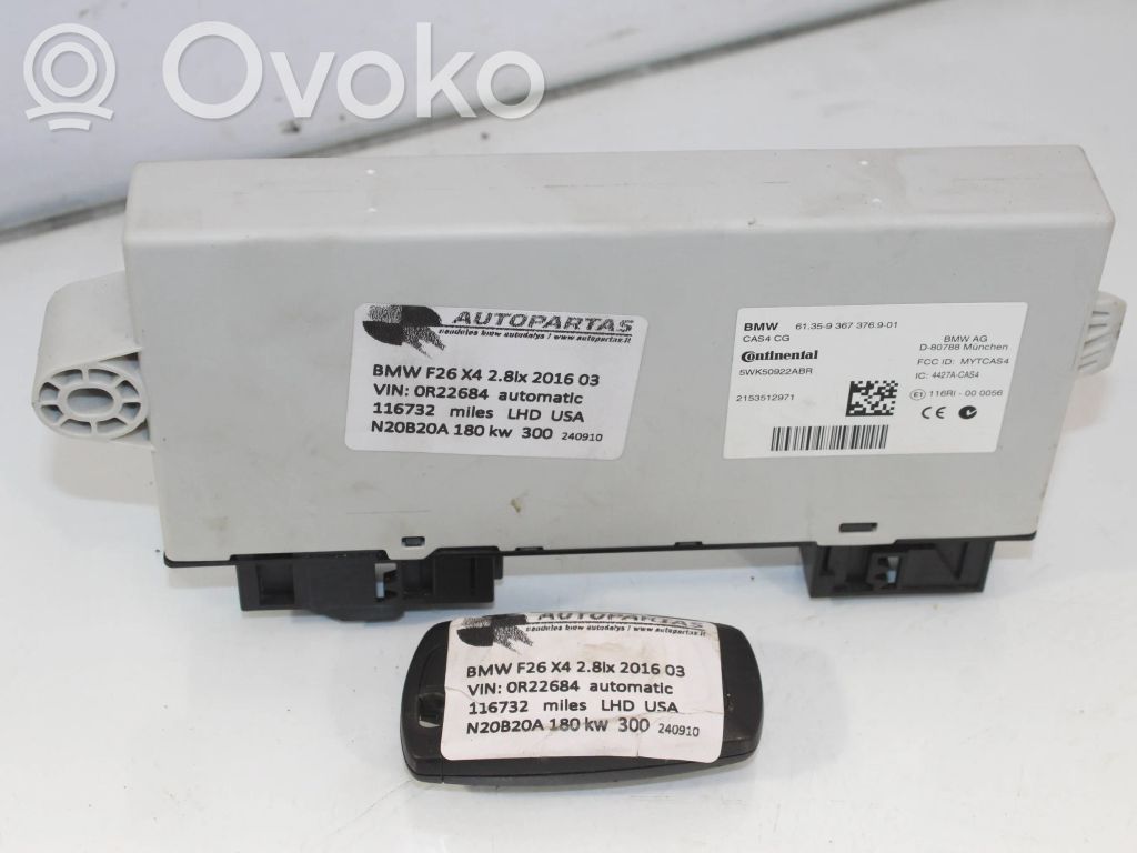 BMW X4 F26 Unitate/modul de comandă CAS 