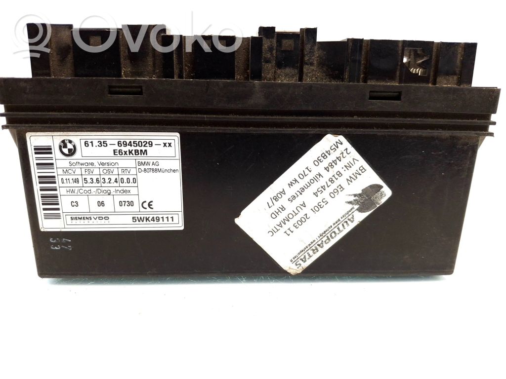 BMW 5 E60 E61 Komforto modulis 