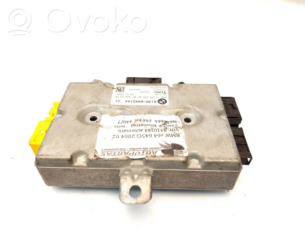 BMW 6 E63 E64 Airbag control unit/module 