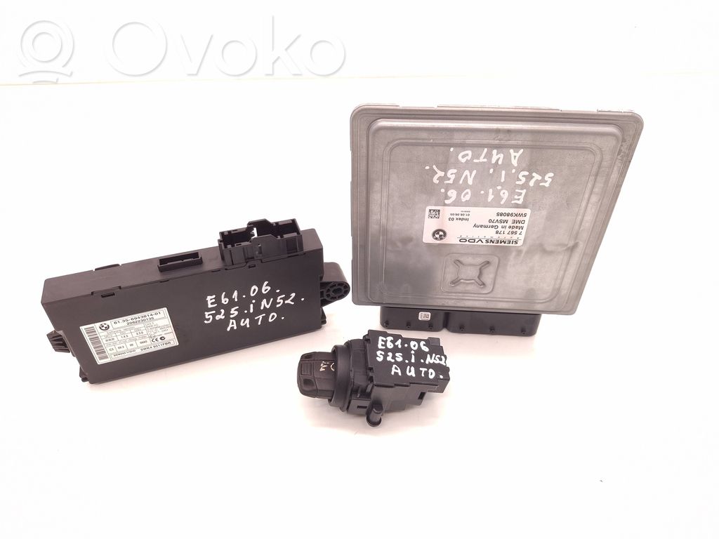BMW 5 E60 E61 Engine ECU kit and lock set 