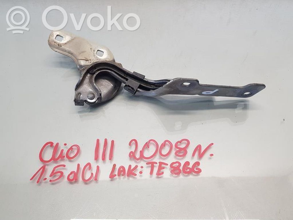 Renault Clio III Engine bonnet/hood hinges 
