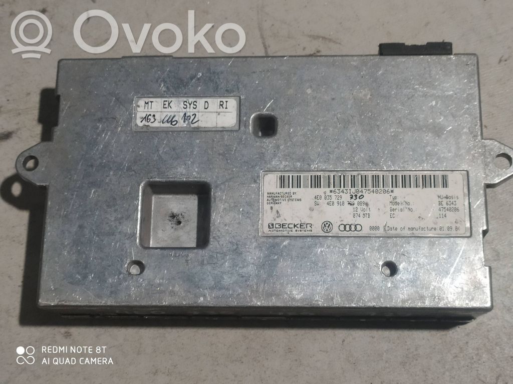 Audi A6 S6 C6 4F MMI control unit 