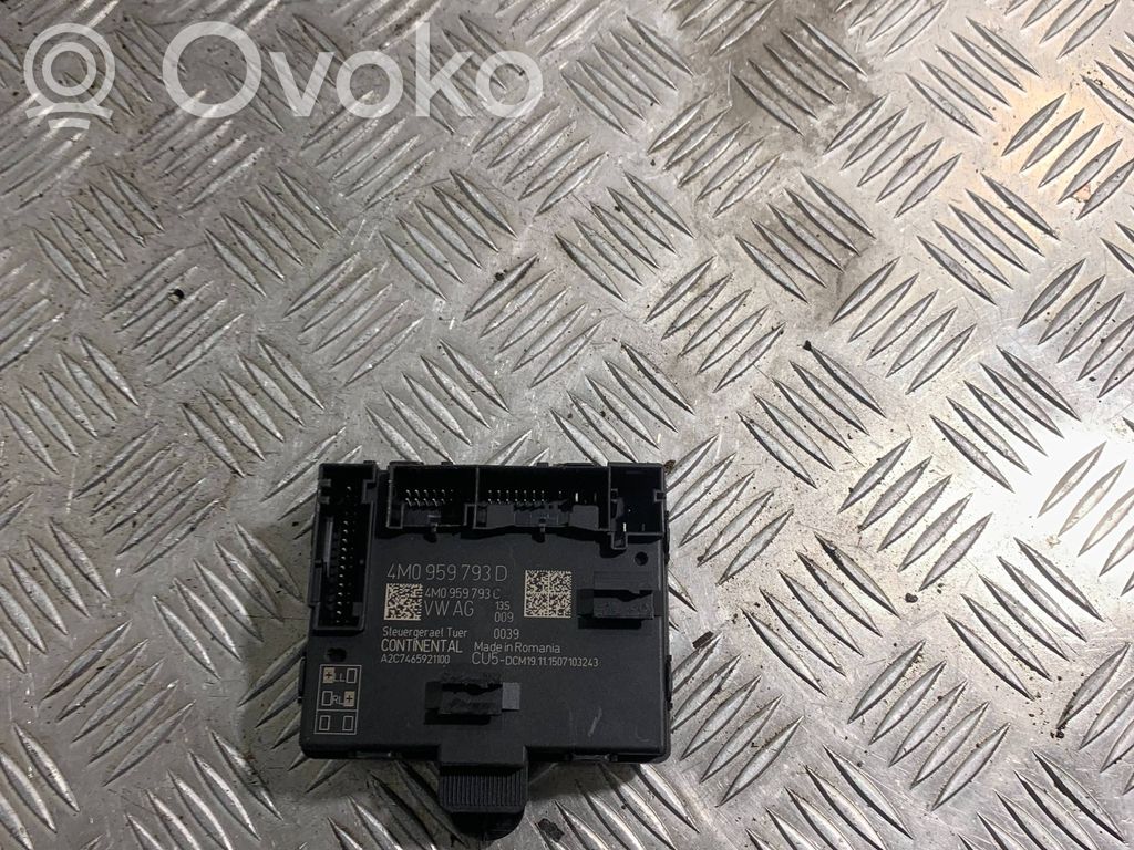 Unité de commande module de porte   4M0959793D,4M0959793C