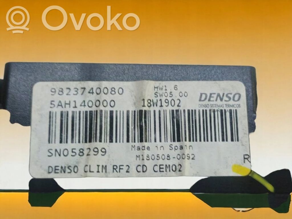 Citroen C-Elysée Climate control unit 