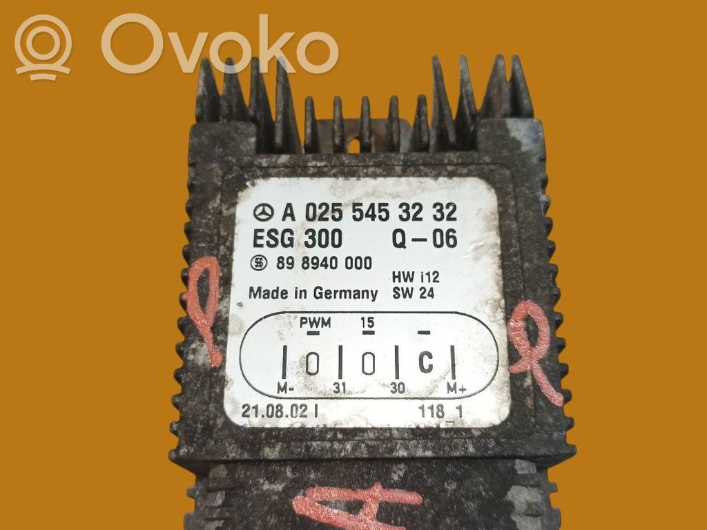 Mercedes-Benz A W168 Coolant fan relay 