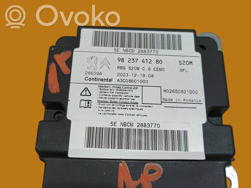 Citroen Jumpy Airbag control unit/module 
