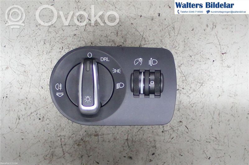 Audi A3 S3 8P Interruptor de luz 