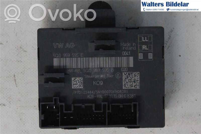 Unité de commande module de porte   5Q0959595E,5Q0959595B,5Q0959595B