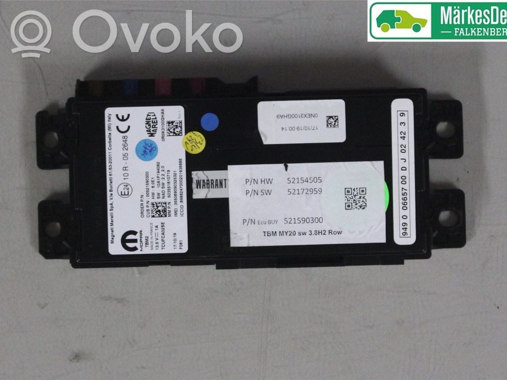 Alfa Romeo Stelvio Altre centraline/moduli 