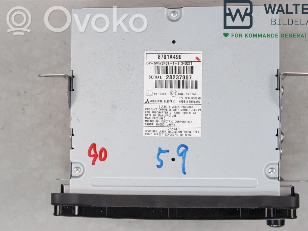 Mitsubishi ASX Panel / Radioodtwarzacz CD/DVD/GPS 