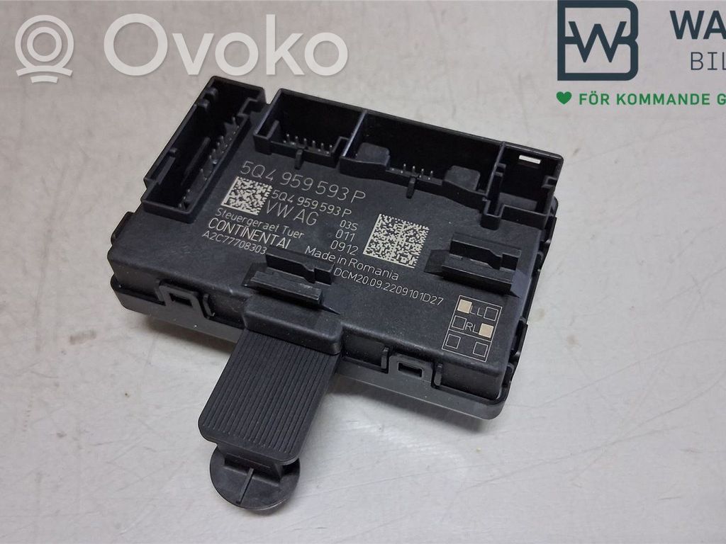 Unité de commande module de porte   5Q4959593P,5Q4959593P,5Q4959593P