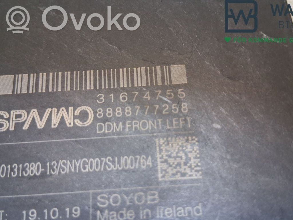 Volvo V90 Cross Country Motorino alzacristalli della portiera anteriore