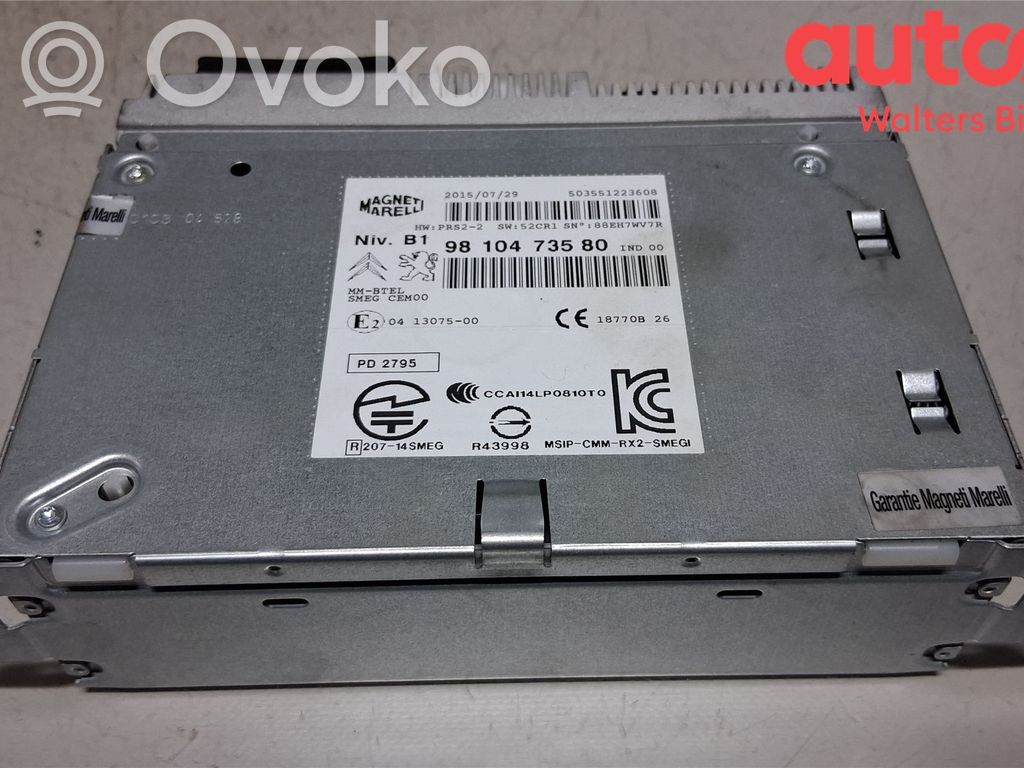 Citroen C4 Cactus Unitate principală radio/CD/DVD/GPS 