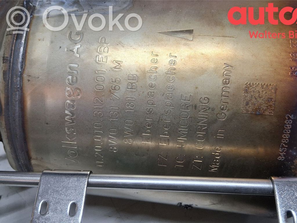 Audi A6 S6 C8 4K Filtr cząstek stałych Katalizator / FAP / DPF 
