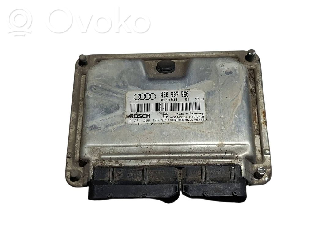 Audi A8 S8 D3 4E Sterownik / Moduł ECU 