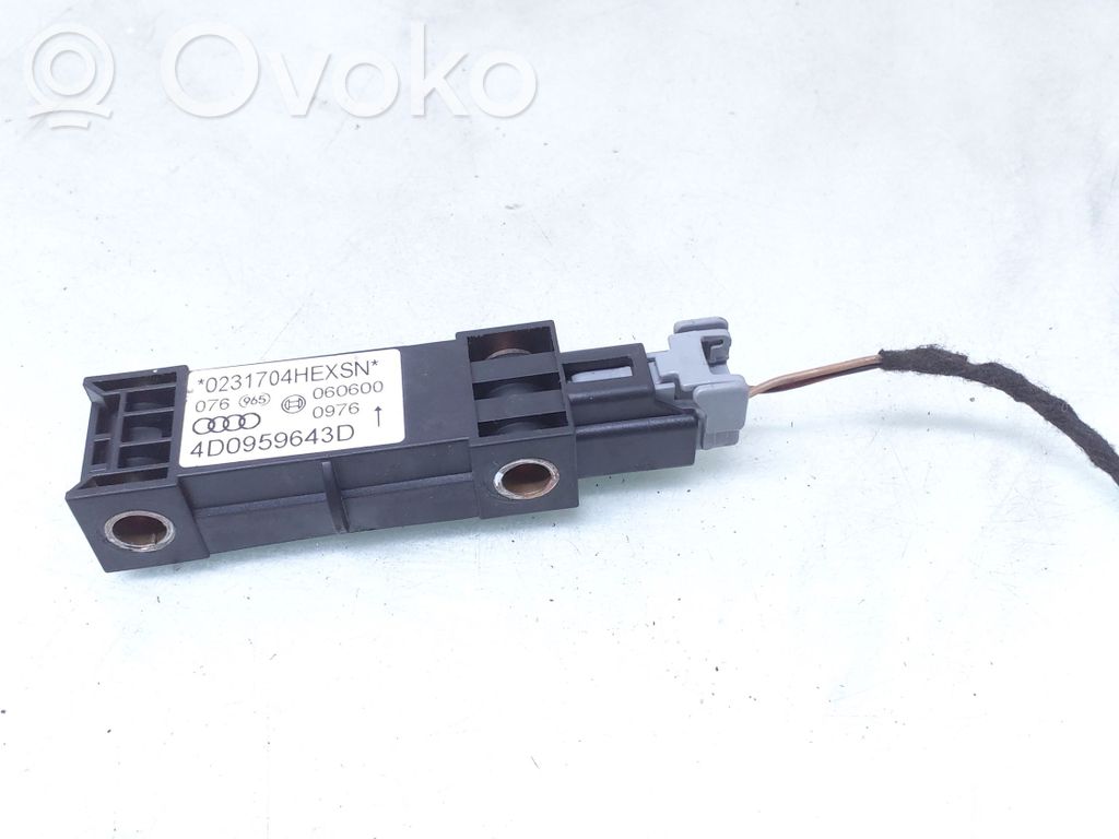 Audi A8 S8 D2 4D Sensore d’urto/d'impatto apertura airbag 