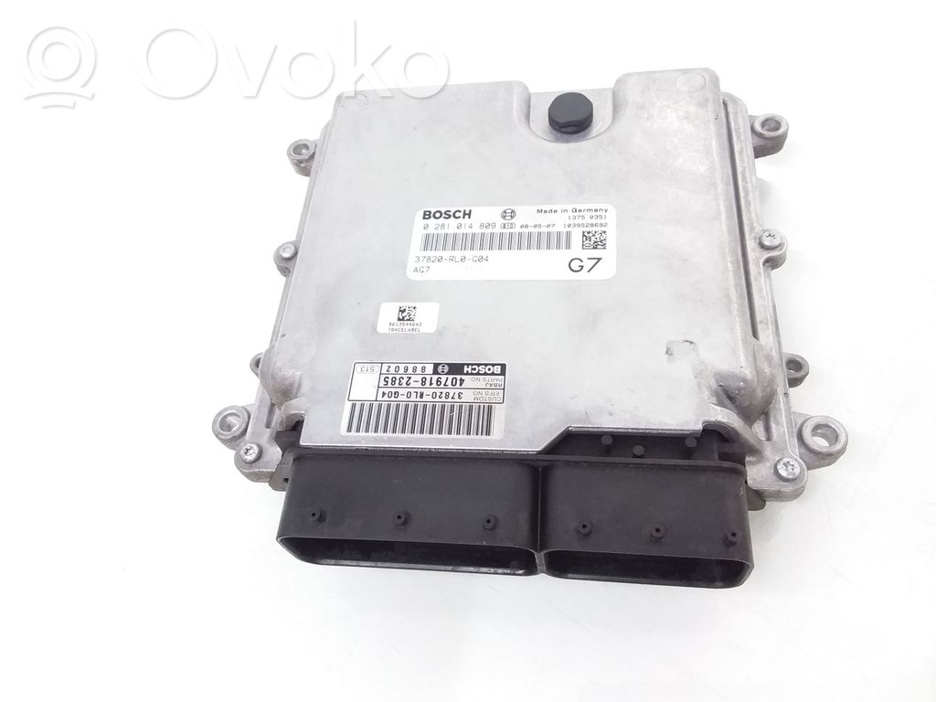 Engine control unit/module   0281014809,37820RL0G04,4079182385