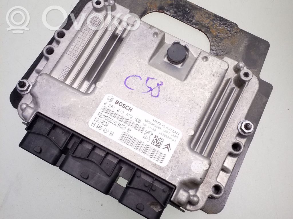Engine control unit/module   9664843780,0281013872