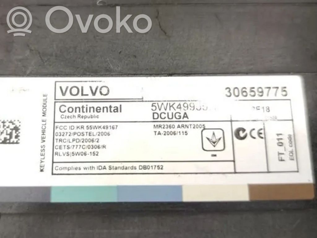 Volvo S60 Door central lock control unit/module 