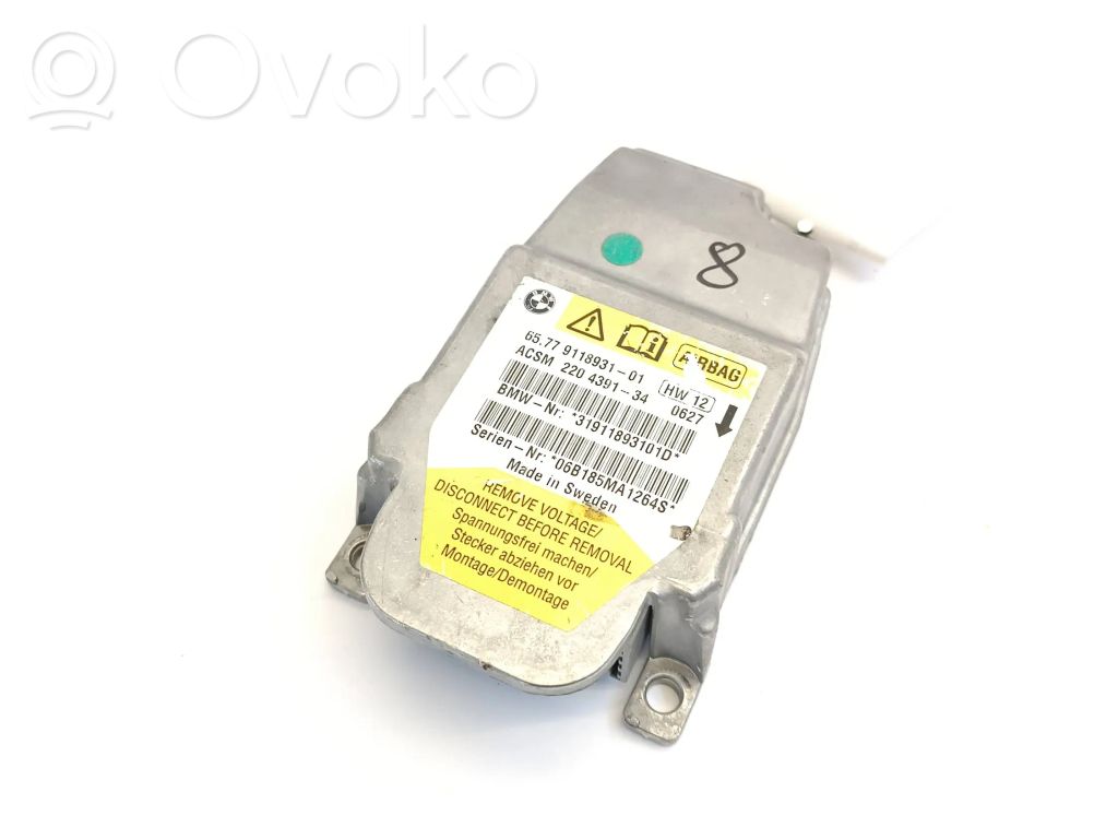 Airbag control unit/module   9118931,65779118931,911893101,6577911893101