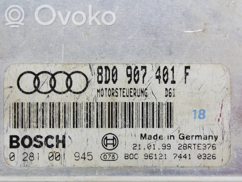 Audi A4 S4 B5 8D Engine control unit/module 