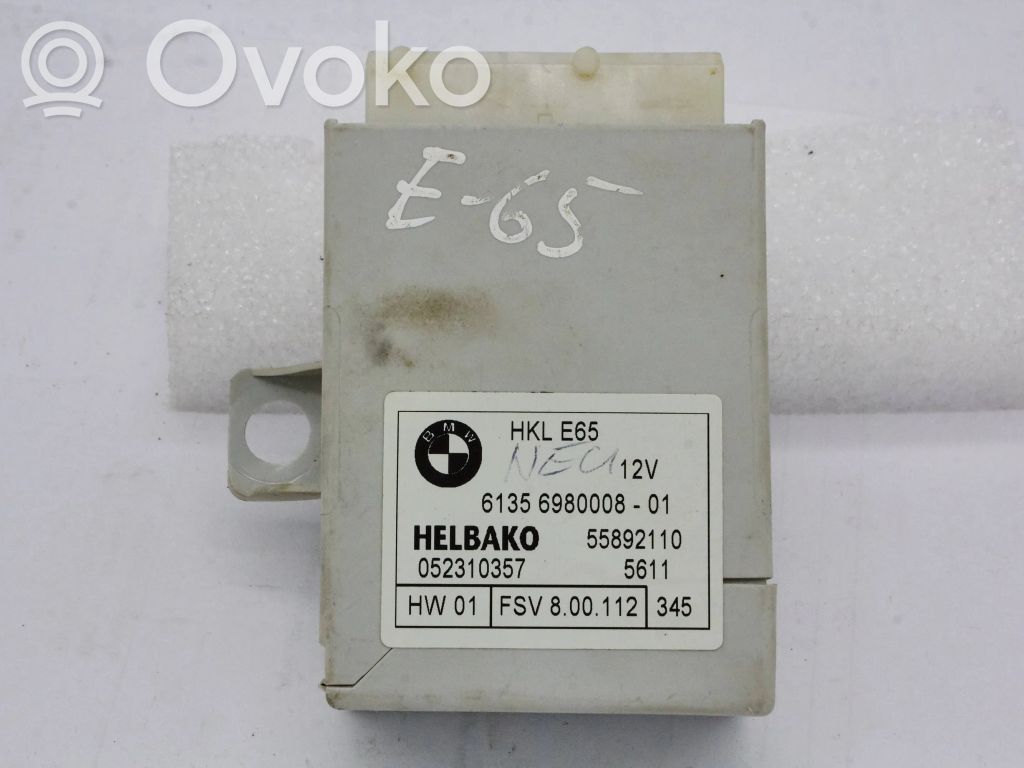 BMW 7 E65 E66 Bagāžnieka pārsega vadības bloks 
