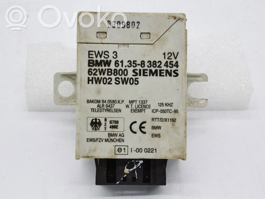 BMW 5 E39 Unidad de control/módulo inmovilizadora 