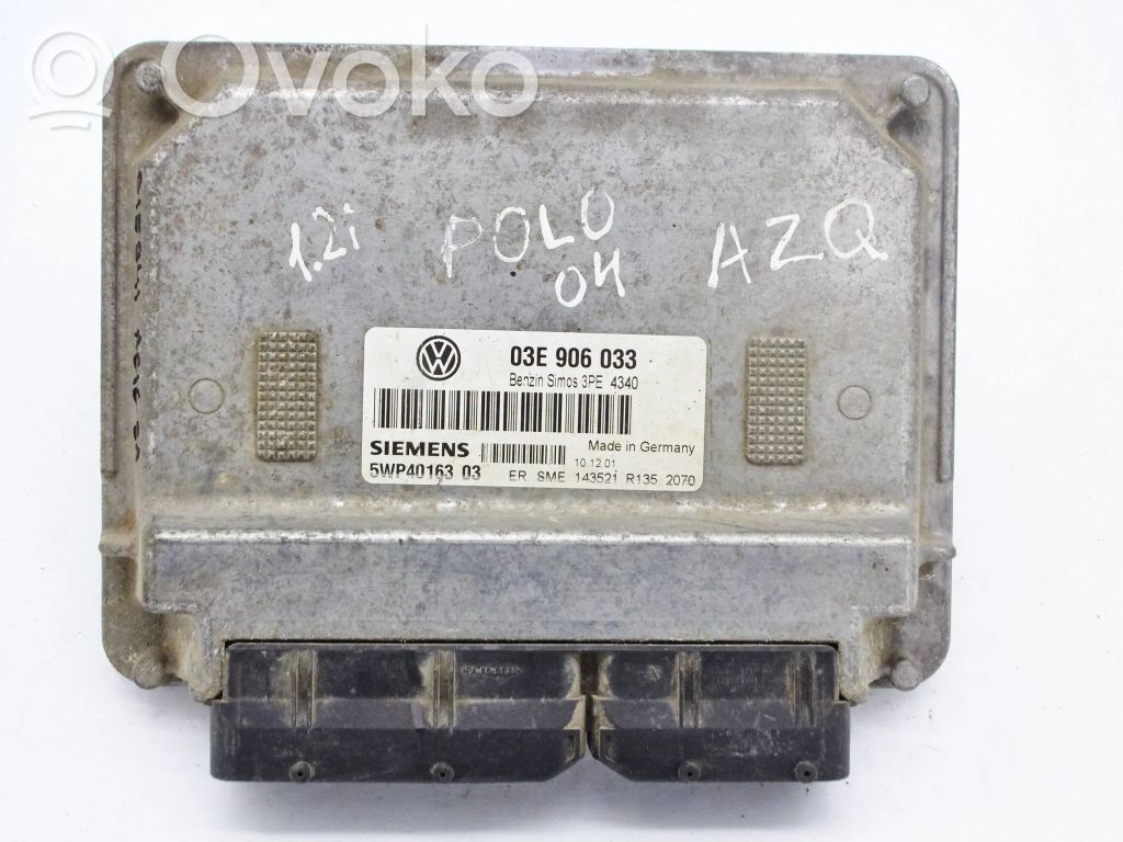 Skoda Fabia Mk1 (6Y) Centralina/modulo del motore 