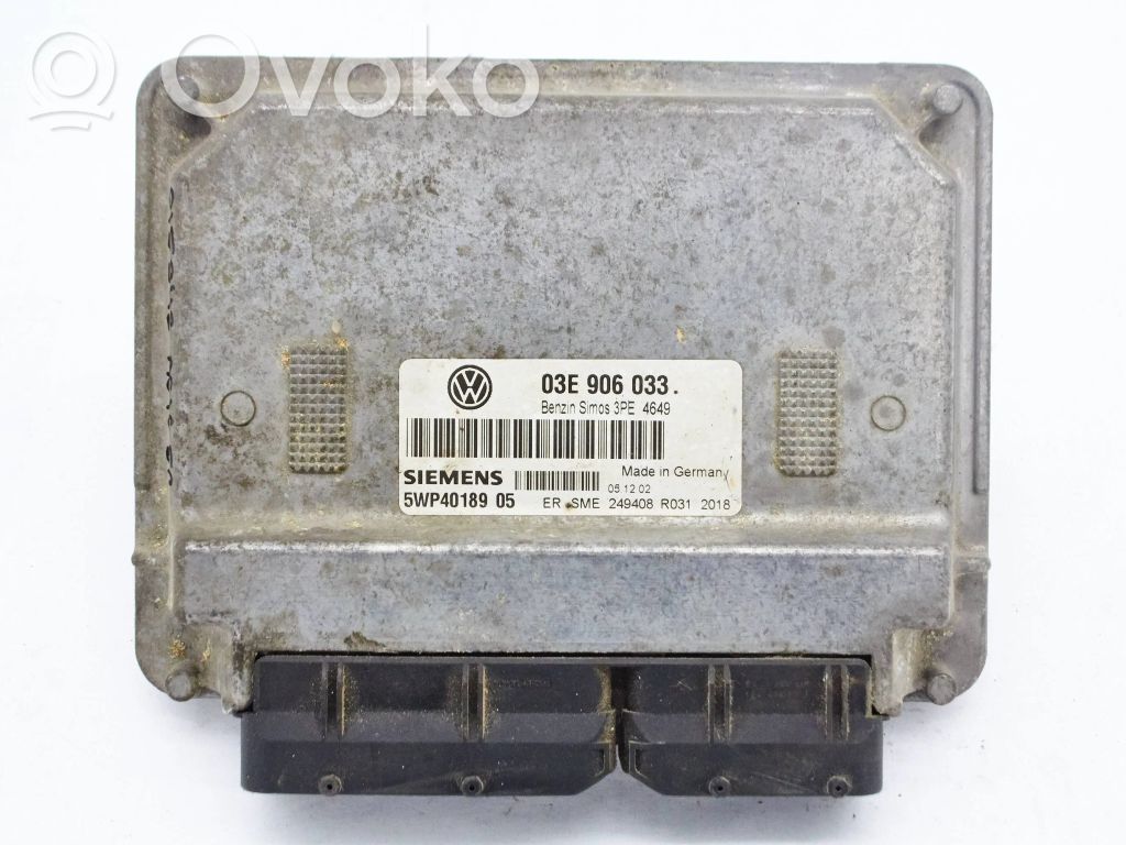 Sterownik / Moduł ECU   03E906033,5WP40189